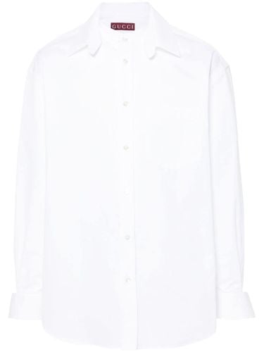 GUCCI - Logo Cotton Shirt - Gucci - Modalova
