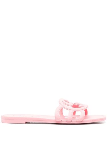 GUCCI - Gg Logo Slide Sandals - Gucci - Modalova