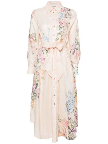 Floral Print Linen Shirt Dress - Zimmermann - Modalova
