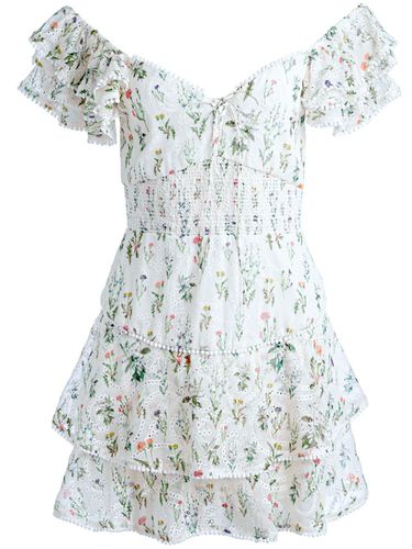 Flower Print Mini Dress - Alice+Olivia - Modalova