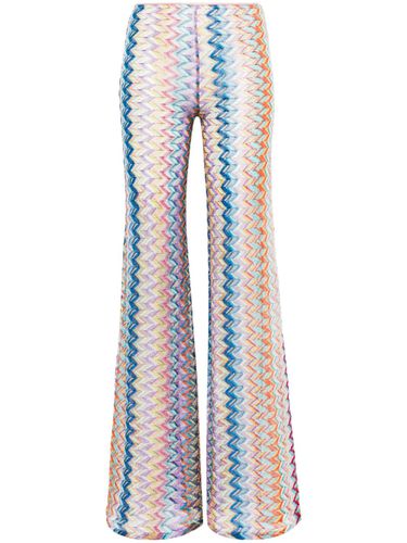 Zigzag Pattern Flared Trousers - Missoni Beachwear - Modalova