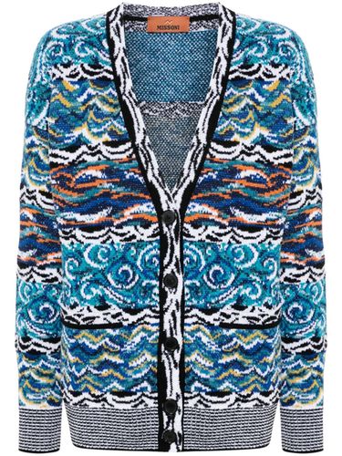 Wool And Cotton Blend V-necked Cardigan - Missoni - Modalova