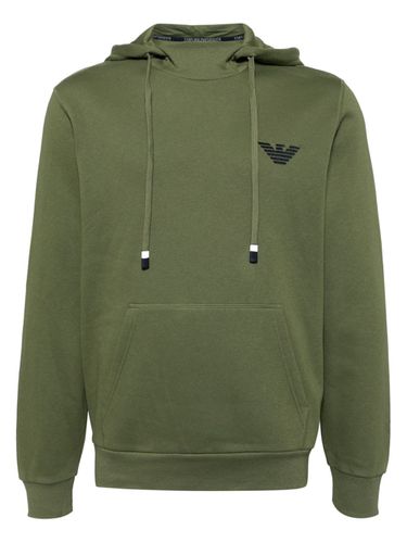 Logo Cotton Blend Hoodie - Emporio Armani - Modalova