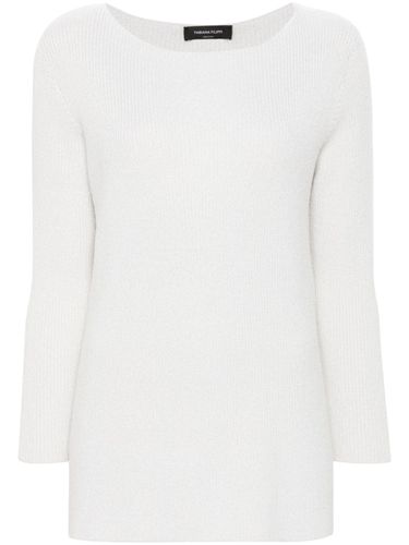 Wool Blend Boatneck Sweater - Fabiana Filippi - Modalova