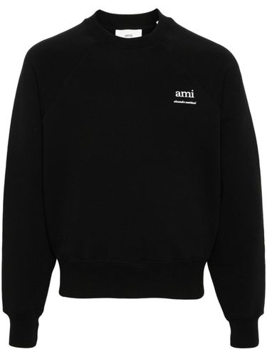 Logo Organic Cotton Sweatshirt - Ami Paris - Modalova