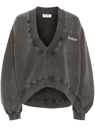 V-necked Cotton Sweatshirt - The Attico - Modalova