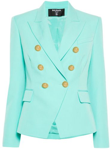 Wool Double-breasted Jacket - Balmain - Modalova