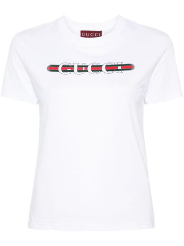 GUCCI - Logo Cotton T-shirt - Gucci - Modalova