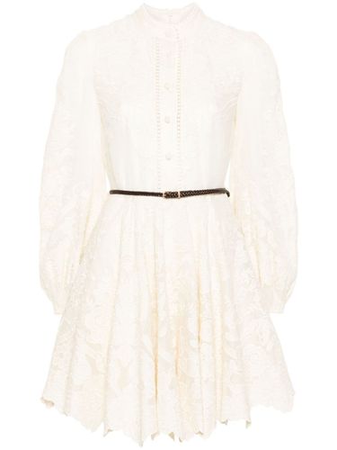 Embroidered Linen Mini Dress - Zimmermann - Modalova