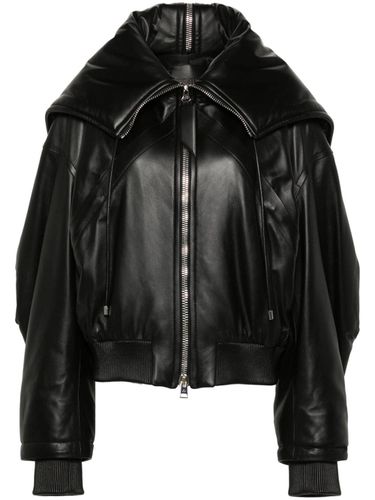 THE ATTICO - Leather Bomber Jacket - The Attico - Modalova