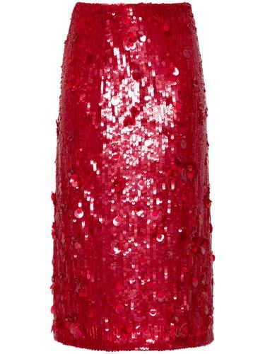 PAROSH - Sequined Midi Skirt - Parosh - Modalova