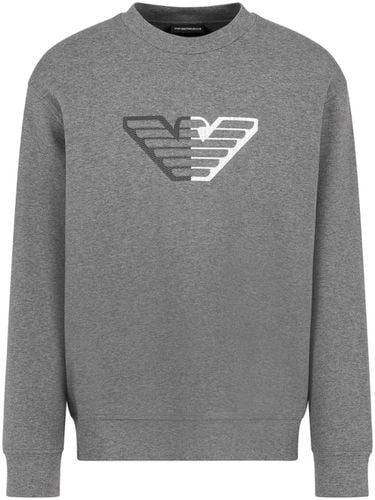 Logo Cotton Sweatshirt - Emporio Armani - Modalova