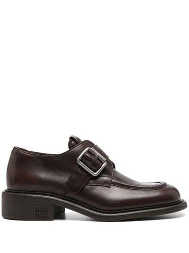 MIU MIU - Leather Brogues - Miu Miu - Modalova