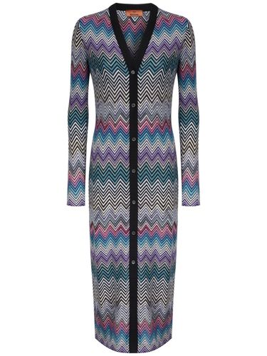 Zig Zag Motif Wool Cardigan - Missoni - Modalova