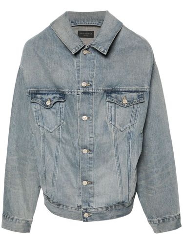 Off Shoulder Denim Jacket - Balenciaga - Modalova