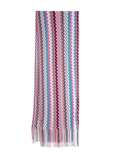 MISSONI - Wave Motif Fringed Scarf - Missoni - Modalova