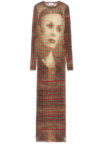 Tartan Face Long Dress - Jean Paul Gaultier - Modalova