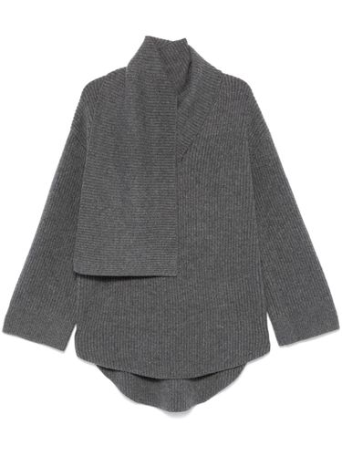 TOTEME - Attached Scarf Wool Jumper - Toteme - Modalova