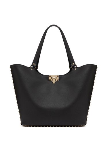 Rockstud Leather Shopping Bag - Valentino Garavani - Modalova