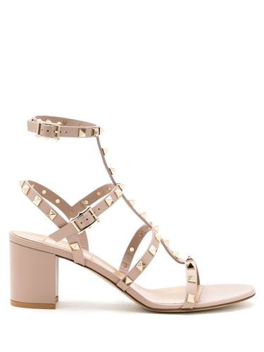 Rockstud Leather Sandals - Valentino Garavani - Modalova