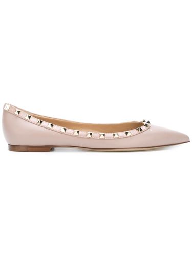 Rockstud Leather Ballets - Valentino Garavani - Modalova