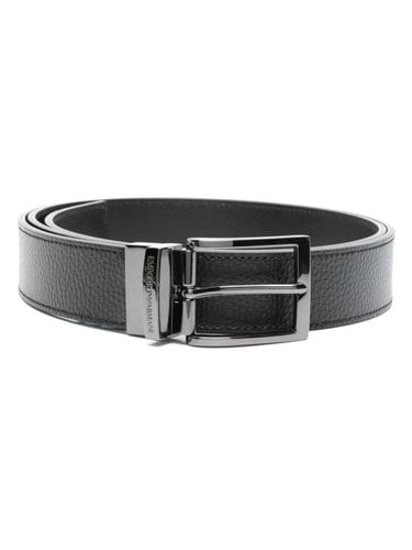 Leather Reversible Belt - Emporio Armani - Modalova