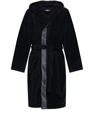 EMPORIO ARMANI - Cotton Bath Robe - Emporio Armani - Modalova