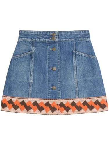 VALENTINO - Denim Mini Skirt - Valentino - Modalova