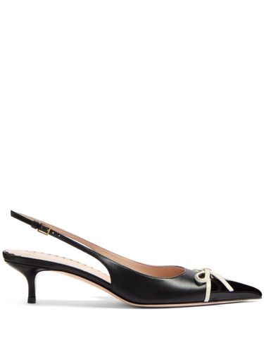 Leather Slingback Pumps - Valentino Garavani - Modalova