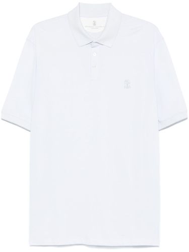 Logo Cotton Polo Shirt - Brunello Cucinelli - Modalova