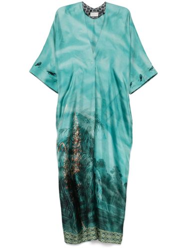 Printed Silk Long Dress - Pierre-Louis Mascia - Modalova