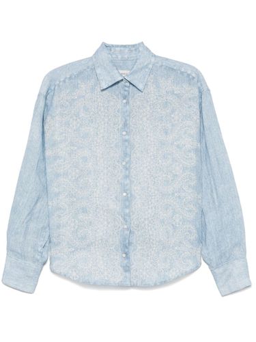 ERMANNO - Printed Linen Shirt - Ermanno - Modalova