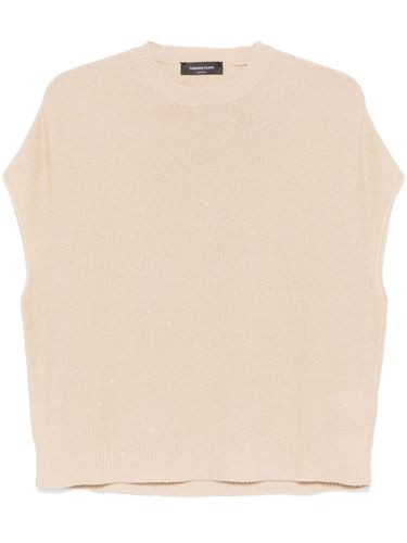 Linen Blend Crewneck Sweater - Fabiana Filippi - Modalova