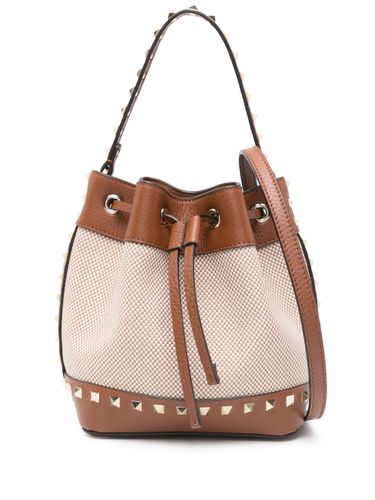 Rockstud Canvas Bucket Bag - Valentino Garavani - Modalova