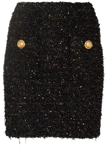 BALMAIN - Tweed Mini Skirt - Balmain - Modalova