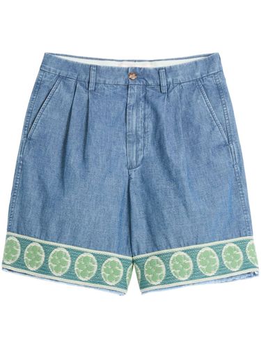 VALENTINO - Denim Cotton Shorts - Valentino - Modalova