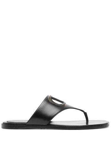 Vlogo Cut-out Leather Sandals - Valentino Garavani - Modalova