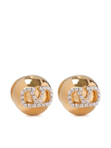 Vlogo Earrings With Swarowski Crystals - Valentino Garavani - Modalova