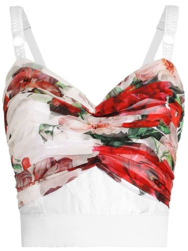 DOLCE & GABBANA - Flower Print Top - Dolce & Gabbana - Modalova