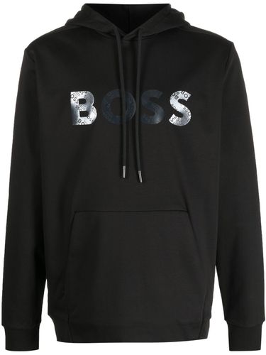 BOSS - Printed Hooded Sweatshirt - Boss - Modalova