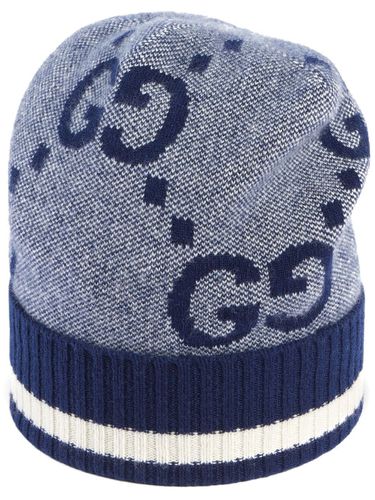 GUCCI - Cashmere Hat With Gg - Gucci - Modalova