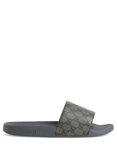 GUCCI - Slippers With Logo Texture - Gucci - Modalova