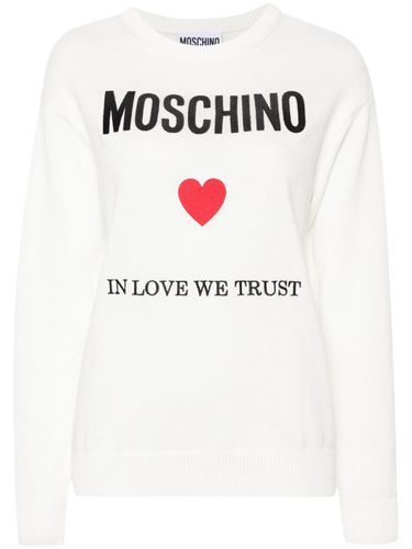 MOSCHINO - Cotton Sweater - Moschino - Modalova