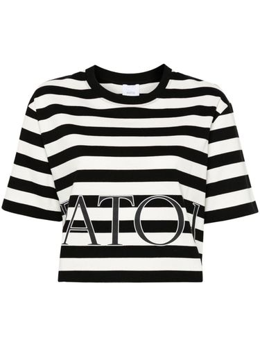 Striped Print Cotton T-shirt - Patou - Modalova