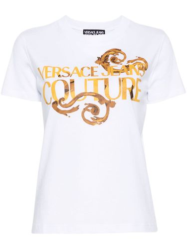 Cotton T-shirt With Print - Versace Jeans Couture - Modalova