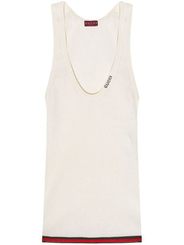 GUCCI - Tank Top With Logo - Gucci - Modalova