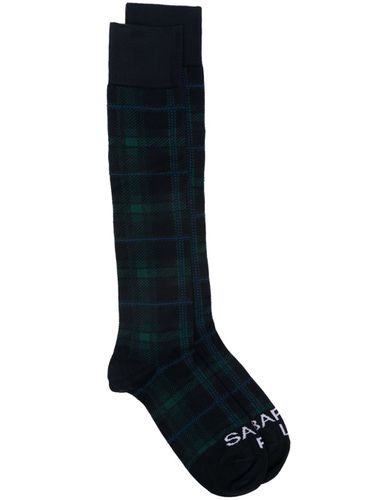 Tartan Pattern Socks - Mc2 Saint Barth - Modalova