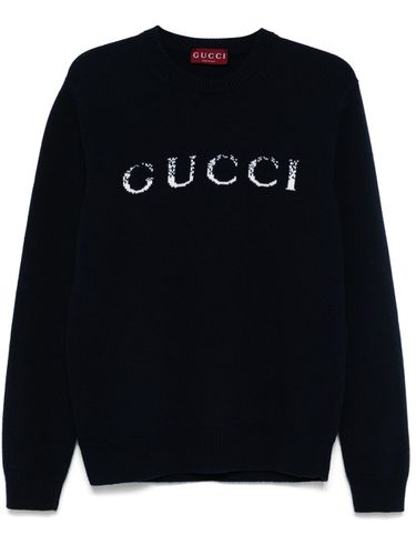 GUCCI - Sweater With Intarsia Logo - Gucci - Modalova