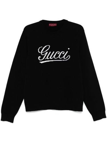 GUCCI - Sweater With Intarsia Logo - Gucci - Modalova