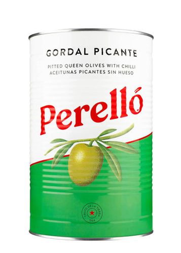 Gordal Pitted Picante Olives, Olives, Gordal Reina Variety - 4 - Perello - Modalova